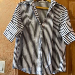 Anne Fontaine Women's Short Sleeve Shirt size L